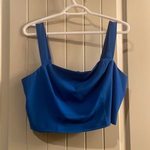Royal Blue Dynamite Crop Tank Top